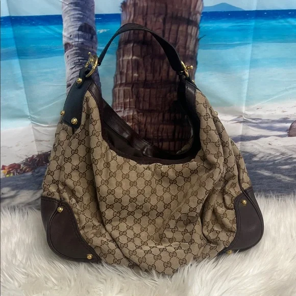 💎 authentic Gucci GG Canvas Jockey Large - Picture 5 of 16